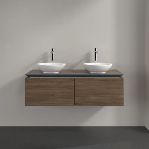 Bild von VILLEROY BOCH Legato Waschbeckenunterschrank, 2 Auszüge, 1200 x 380 x 500 mm, Arizona Oak / Arizona Oak #B58300VH