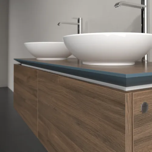 Bild von VILLEROY BOCH Legato Waschbeckenunterschrank, 2 Auszüge, 1200 x 380 x 500 mm, Arizona Oak / Arizona Oak #B58300VH