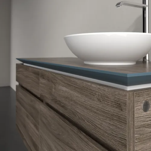 Bild von VILLEROY BOCH Legato Waschbeckenunterschrank, 4 Auszüge, 1200 x 550 x 500 mm, Stone Oak / Stone Oak #B58200RK