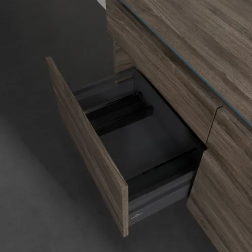 Bild von VILLEROY BOCH Legato Waschbeckenunterschrank, 4 Auszüge, 1200 x 550 x 500 mm, Stone Oak / Stone Oak #B58200RK