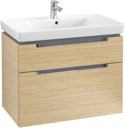 Bild von VILLEROY BOCH Subway 2.0 Waschbeckenunterschrank, 2 Auszüge, 787 x 590 x 449 mm, Nordic Oak #A91410VJ