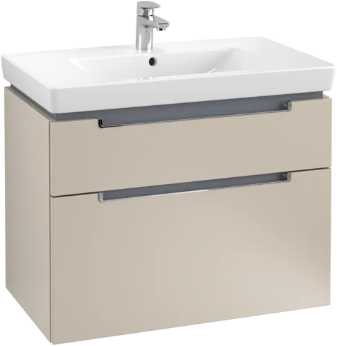 Bild von VILLEROY BOCH Subway 2.0 Waschbeckenunterschrank, 2 Auszüge, 787 x 590 x 449 mm, Soft Grey #A91410VK