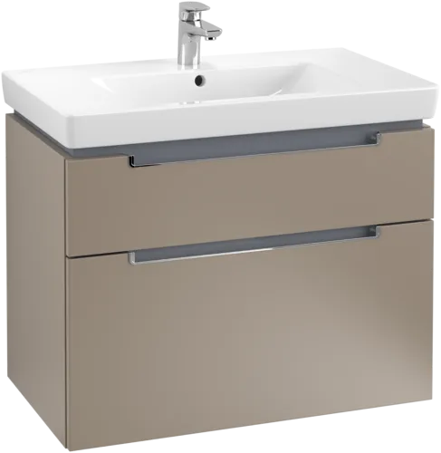 Bild von VILLEROY BOCH Subway 2.0 Waschbeckenunterschrank, 2 Auszüge, 787 x 590 x 449 mm, Truffle Grey #A91410VG