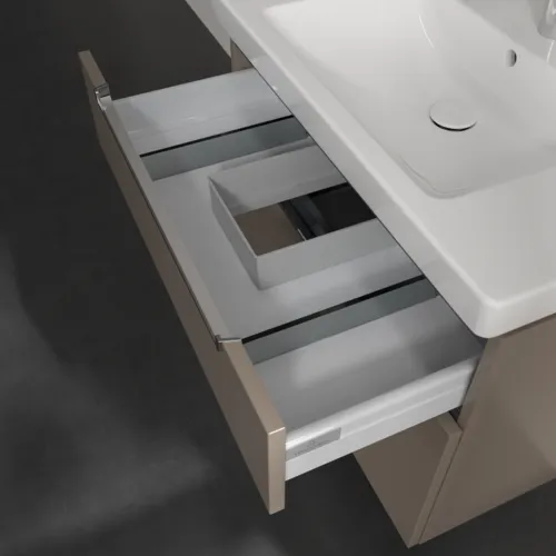 Bild von VILLEROY BOCH Subway 2.0 Waschbeckenunterschrank, 2 Auszüge, 787 x 590 x 449 mm, Truffle Grey #A91410VG