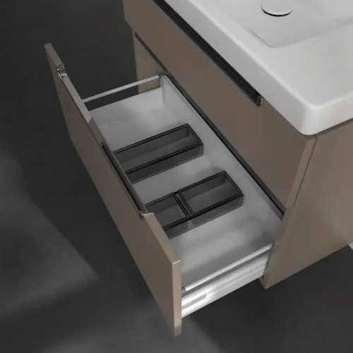 Bild von VILLEROY BOCH Subway 2.0 Waschbeckenunterschrank, 2 Auszüge, 787 x 590 x 449 mm, Truffle Grey #A91410VG