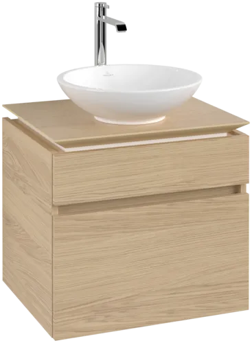 Bild von VILLEROY BOCH Legato Waschbeckenunterschrank, 2 Auszüge, 600 x 550 x 500 mm, Nordic Oak / Nordic Oak #B56800VJ