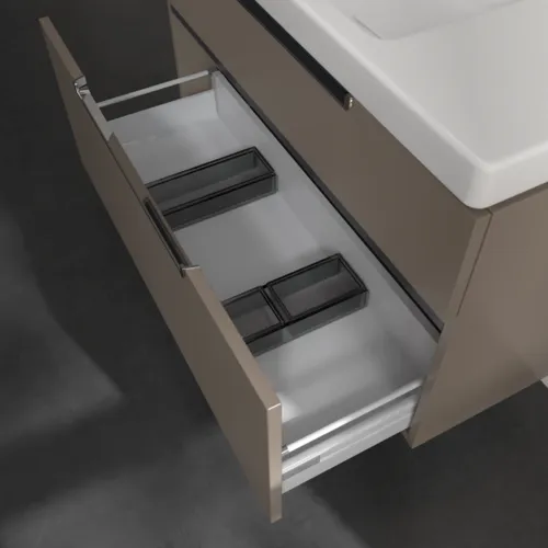 Bild von VILLEROY BOCH Subway 2.0 Waschbeckenunterschrank, 2 Auszüge, 987 x 590 x 449 mm, Truffle Grey #A91510VG