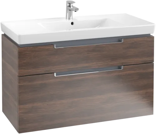Bild von VILLEROY BOCH Subway 2.0 Waschbeckenunterschrank, 2 Auszüge, 987 x 590 x 449 mm, Arizona Oak #A91510VH