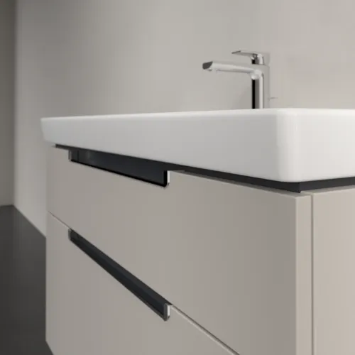 Bild von VILLEROY BOCH Subway 2.0 Waschbeckenunterschrank, 2 Auszüge, 987 x 590 x 449 mm, Soft Grey #A91510VK