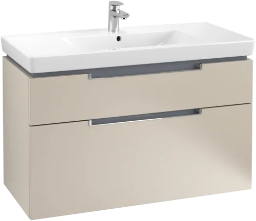 Bild von VILLEROY BOCH Subway 2.0 Waschbeckenunterschrank, 2 Auszüge, 987 x 590 x 449 mm, Soft Grey #A91510VK