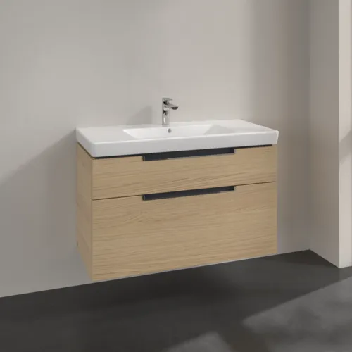Bild von VILLEROY BOCH Subway 2.0 Waschbeckenunterschrank, 2 Auszüge, 987 x 590 x 449 mm, Nordic Oak #A91510VJ