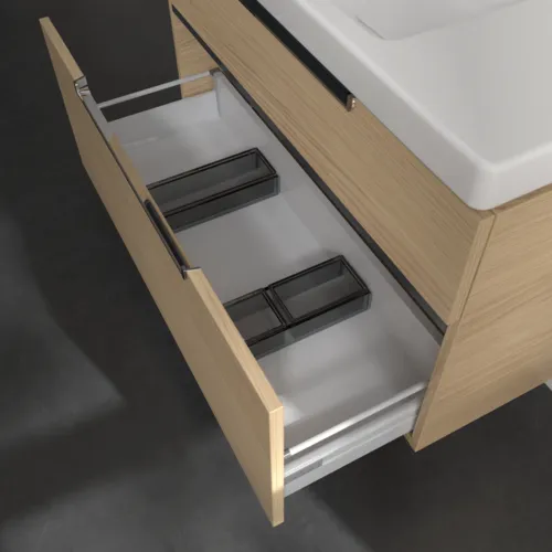 Bild von VILLEROY BOCH Subway 2.0 Waschbeckenunterschrank, 2 Auszüge, 987 x 590 x 449 mm, Nordic Oak #A91510VJ