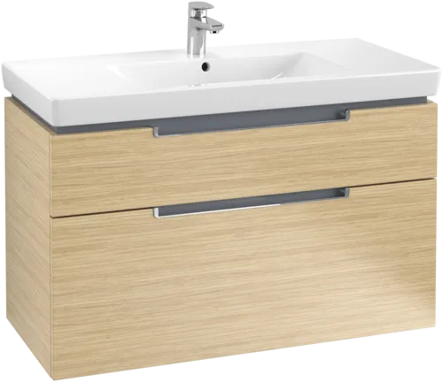 Bild von VILLEROY BOCH Subway 2.0 Waschbeckenunterschrank, 2 Auszüge, 987 x 590 x 449 mm, Nordic Oak #A91510VJ