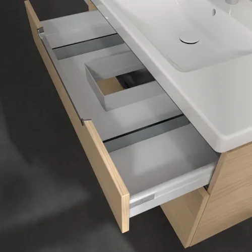 Bild von VILLEROY BOCH Subway 2.0 Waschbeckenunterschrank, 2 Auszüge, 987 x 590 x 449 mm, Nordic Oak #A91510VJ