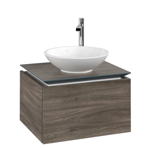 Bild von VILLEROY BOCH Legato Waschbeckenunterschrank, 1 Auszug, 600 x 380 x 500 mm, Stone Oak / Stone Oak #B56700RK