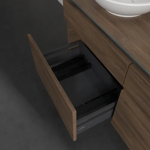 Bild von VILLEROY BOCH Legato Waschbeckenunterschrank, 4 Auszüge, 1200 x 550 x 500 mm, Arizona Oak / Arizona Oak #B58400VH