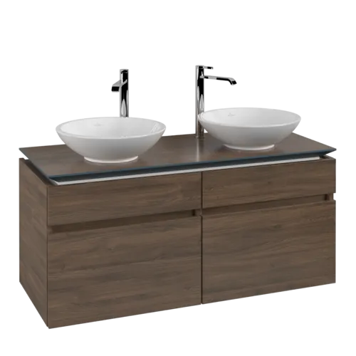 Bild von VILLEROY BOCH Legato Waschbeckenunterschrank, 4 Auszüge, 1200 x 550 x 500 mm, Arizona Oak / Arizona Oak #B58400VH