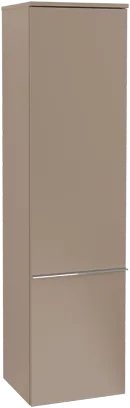 Bild von VILLEROY BOCH Venticello Hochschrank, 1 Tür, 404 x 1546 x 372 mm, Volcano Black / Volcano Black #A95111VL