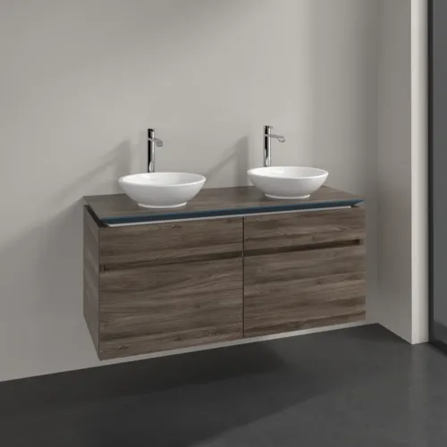 Bild von VILLEROY BOCH Legato Waschbeckenunterschrank, 4 Auszüge, 1200 x 550 x 500 mm, Stone Oak / Stone Oak #B58400RK