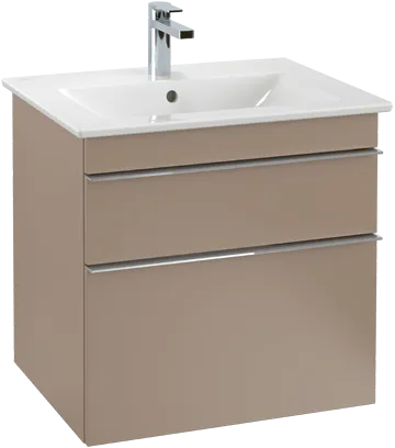 Bild von VILLEROY BOCH Venticello Waschbeckenunterschrank, 2 Auszüge, 553 x 590 x 502 mm, Volcano Black / Volcano Black #A92301VL