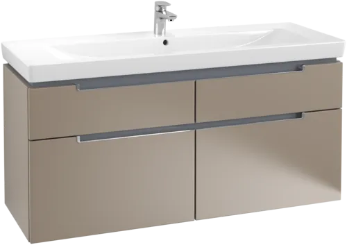 Bild von VILLEROY BOCH Subway 2.0 Waschbeckenunterschrank, 4 Auszüge, 1287 x 590 x 449 mm, Truffle Grey #A91610VG