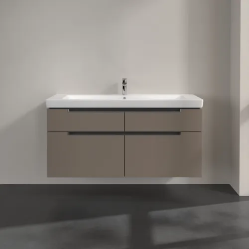 Bild von VILLEROY BOCH Subway 2.0 Waschbeckenunterschrank, 4 Auszüge, 1287 x 590 x 449 mm, Truffle Grey #A91610VG