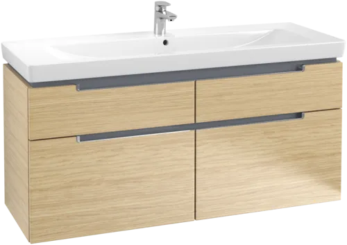 Bild von VILLEROY BOCH Subway 2.0 Waschbeckenunterschrank, 4 Auszüge, 1287 x 590 x 449 mm, Nordic Oak #A91610VJ