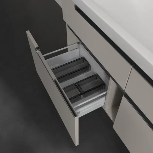 Bild von VILLEROY BOCH Subway 2.0 Waschbeckenunterschrank, 4 Auszüge, 1287 x 590 x 449 mm, Soft Grey #A91610VK
