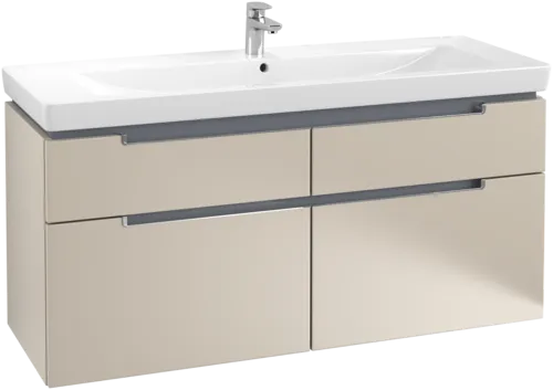 Bild von VILLEROY BOCH Subway 2.0 Waschbeckenunterschrank, 4 Auszüge, 1287 x 590 x 449 mm, Soft Grey #A91610VK