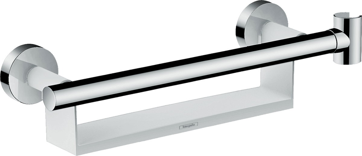 Bild von HANSGROHE Unica Haltegriff Comfort mit Ablage und Brausehalter #26328400 - Weiß/Chrom