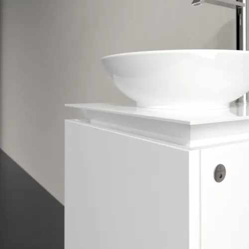 Bild von VILLEROY BOCH Legato Waschbeckenunterschrank, mit Beleuchtung, 1 Auszug, 450 x 380 x 500 mm, Glossy White / Glossy White #B565L0DH