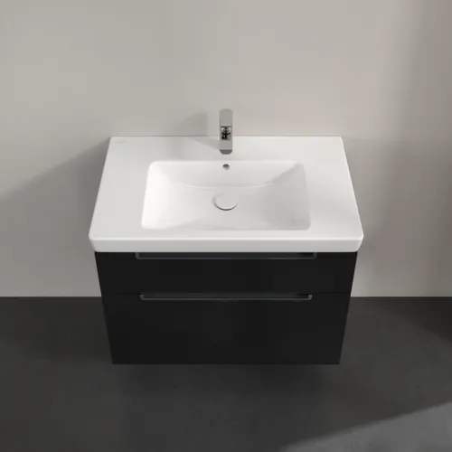 Bild von VILLEROY BOCH Subway 2.0 Waschbeckenunterschrank, 2 Auszüge, 787 x 590 x 449 mm, Black Matt Lacquer #A91410PD