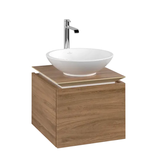Bild von VILLEROY BOCH Legato Waschbeckenunterschrank, 1 Auszug, 450 x 380 x 500 mm, Kansas Oak / Kansas Oak #B56500RH