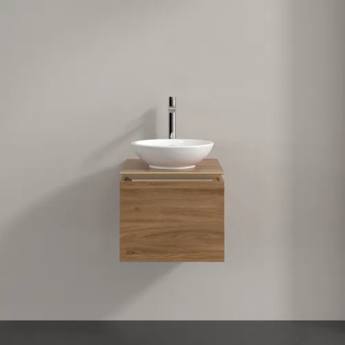 Bild von VILLEROY BOCH Legato Waschbeckenunterschrank, 1 Auszug, 450 x 380 x 500 mm, Kansas Oak / Kansas Oak #B56500RH