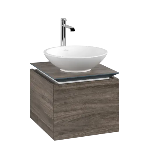 Bild von VILLEROY BOCH Legato Waschbeckenunterschrank, 1 Auszug, 450 x 380 x 500 mm, Stone Oak / Stone Oak #B56500RK