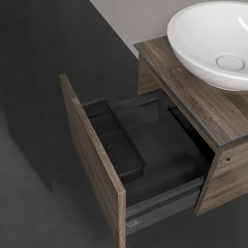 Bild von VILLEROY BOCH Legato Waschbeckenunterschrank, 1 Auszug, 450 x 380 x 500 mm, Stone Oak / Stone Oak #B56500RK