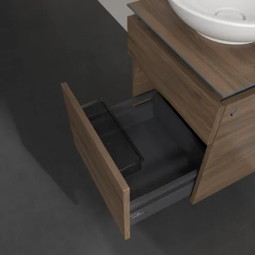Bild von VILLEROY BOCH Legato Waschbeckenunterschrank, 2 Auszüge, 450 x 550 x 500 mm, Arizona Oak / Arizona Oak #B56600VH