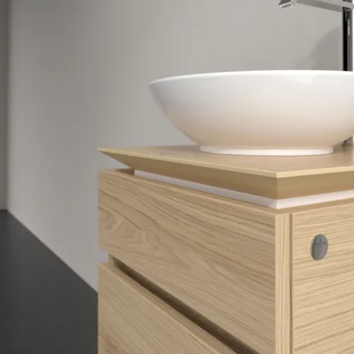 Bild von VILLEROY BOCH Legato Waschbeckenunterschrank, 2 Auszüge, 450 x 550 x 500 mm, Nordic Oak / Nordic Oak #B56600VJ