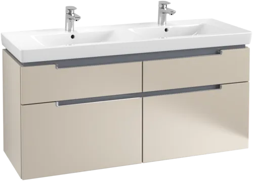 Bild von VILLEROY BOCH Subway 2.0 Waschbeckenunterschrank, 4 Auszüge, 1287 x 590 x 449 mm, Soft Grey #A91710VK