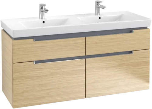 Bild von VILLEROY BOCH Subway 2.0 Waschbeckenunterschrank, 4 Auszüge, 1287 x 590 x 449 mm, Nordic Oak #A91710VJ