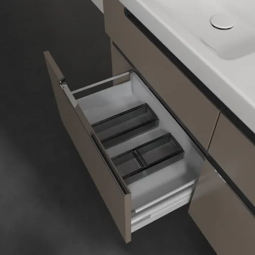 Bild von VILLEROY BOCH Subway 2.0 Waschbeckenunterschrank, 4 Auszüge, 1287 x 590 x 449 mm, Truffle Grey #A91710VG
