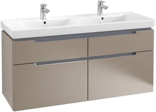 Bild von VILLEROY BOCH Subway 2.0 Waschbeckenunterschrank, 4 Auszüge, 1287 x 590 x 449 mm, Truffle Grey #A91710VG