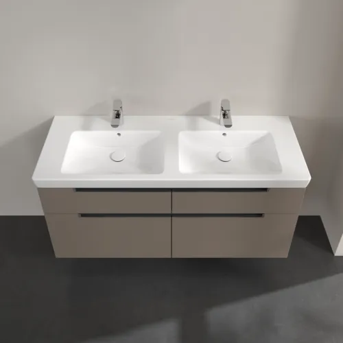 Bild von VILLEROY BOCH Subway 2.0 Waschbeckenunterschrank, 4 Auszüge, 1287 x 590 x 449 mm, Truffle Grey #A91710VG