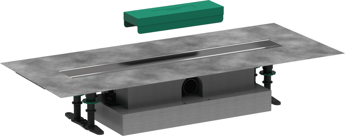Bild von HANSGROHE uBox universal Komplettset für flache Installation 600 für Duschrinnen Fertigsets #56016180