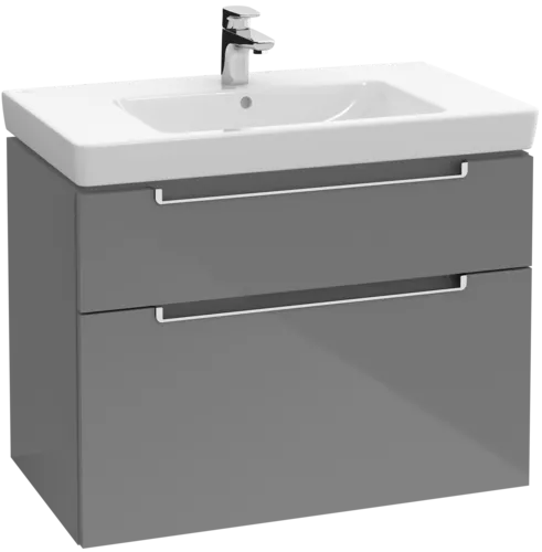 Bild von VILLEROY BOCH Subway 2.0 Waschbeckenunterschrank, 2 Auszüge, 787 x 590 x 449 mm, Glossy Grey #A91410FP