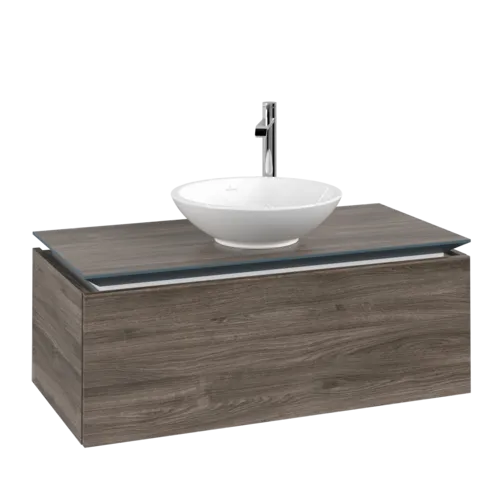 Bild von VILLEROY BOCH Legato Waschbeckenunterschrank, 1 Auszug, 1000 x 380 x 500 mm, Stone Oak / Stone Oak #B57100RK