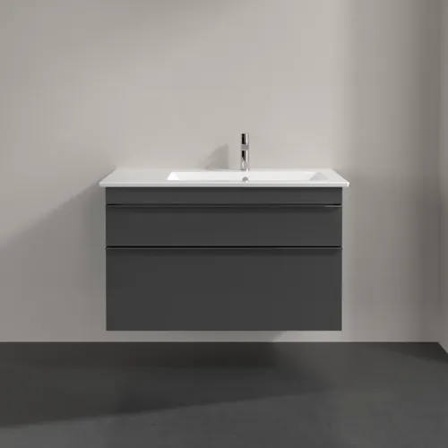 Bild von VILLEROY BOCH Venticello Waschbeckenunterschrank, 2 Auszüge, 953 x 590 x 502 mm, Glossy Grey / Glossy Grey #A92801FP