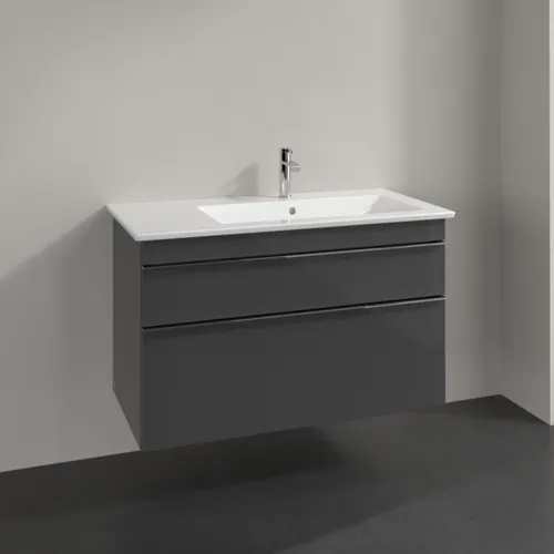 Bild von VILLEROY BOCH Venticello Waschbeckenunterschrank, 2 Auszüge, 953 x 590 x 502 mm, Glossy Grey / Glossy Grey #A92801FP