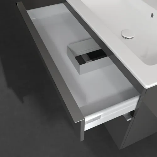 Bild von VILLEROY BOCH Venticello Waschbeckenunterschrank, 2 Auszüge, 953 x 590 x 502 mm, Glossy Grey / Glossy Grey #A92801FP