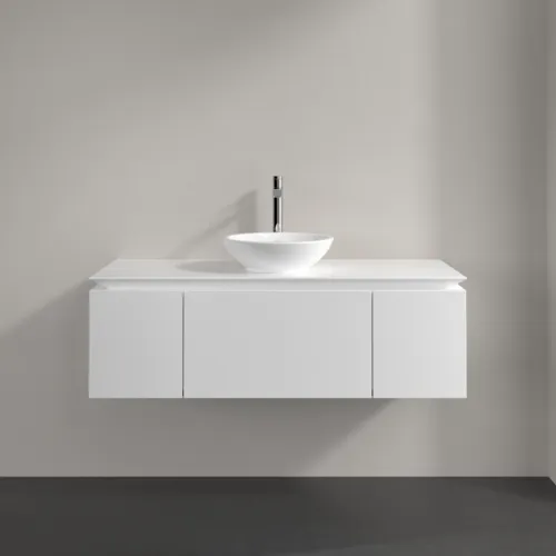 Bild von VILLEROY BOCH Legato Waschbeckenunterschrank, 3 Auszüge, 1200 x 380 x 500 mm, White Matt / White Matt #B57700MS